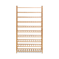 Shoe Rack Cabinet Bamboo 10-tier 50 Pairs