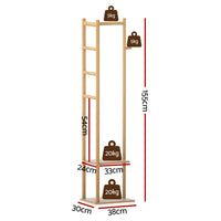 Artiss Clothes Rack Airer Coat Stand Bamboo