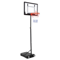 2.1M Basketball Hoop Stand System Adjustable Portable Pro Kids Clear