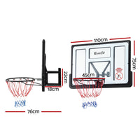 Everfit 43-Inch Wall Mount Kids Basketball Hoop Backboard Outdoor Sports