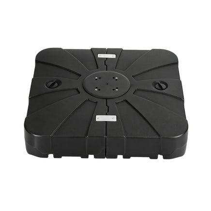 Instahut Outdoor Umbrella Base 2 Fillable 60kg Cantilever Umbrella Base with Wheels 84cm