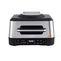 Devanti 5-in-1 Electric BBQ Grill Air Fryer, 2200W 8L Smart Thermometer
