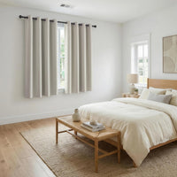 Artiss Blockout Curtains 2X 132x160cm Thermal Insulated Eyelet Drapes Beige