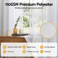 Artiss Blockout Curtains 2X 132x160cm Light Filtering Window Drapes Rod Pocket