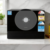 Devanti 6-Place Setting Benchtop Dishwasher 50cm Black