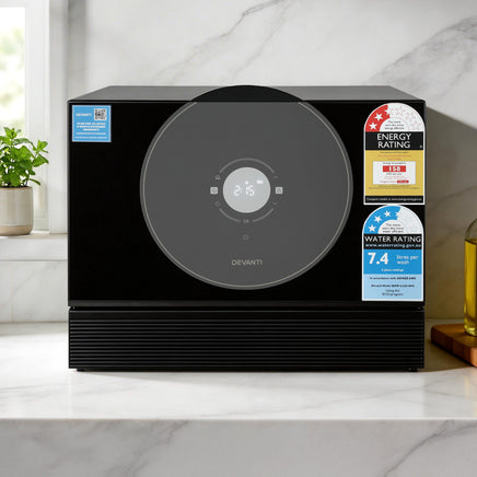 Devanti 6-Place Setting Benchtop Dishwasher 50cm Black