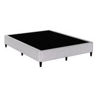 Bed Frame Double Size Metal Grey MASON