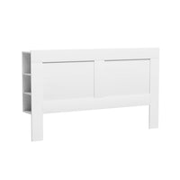 Bed Head Headboard King with Shelves - CABI White