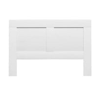 Bed Frame Double Size Bed Head with Shelves Headboard Bedhead Base White