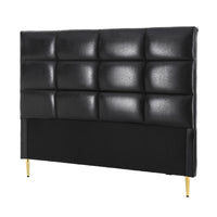 Artiss Bed Headboard Queen Bedhead PU Leather Black