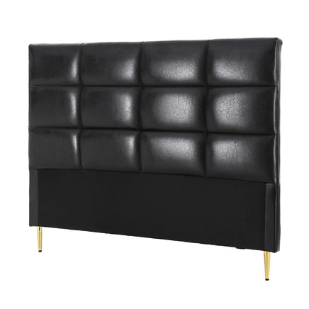 Artiss Bed Headboard Queen Bedhead PU Leather Black