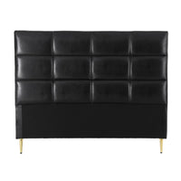 Artiss Bed Headboard Queen Bedhead PU Leather Black