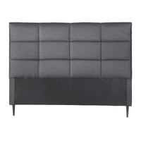 Artiss Bed Headboard Queen Bedhead Linen Fabric Charcoal