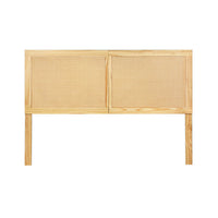 Bed Head Headboard Queen Rattan - RIBO Pine