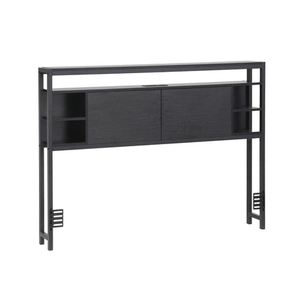 Artiss Bed Headboard Queen Storage Bedhead Charging Station Black