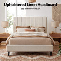 Artiss Bed Head Headboard Double Linen 137CM - Beige