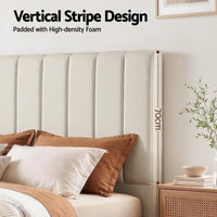Artiss Bed Head Headboard Double Linen 137CM - Beige