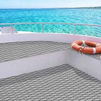 Seamanship EVA Foam Boat Flooring Deck Mat 240x90cm 6mm Diamond Light Grey