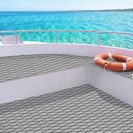 Seamanship EVA Foam Boat Flooring Deck Mat 240x90cm 6mm Diamond Light Grey