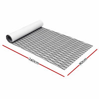 Seamanship EVA Foam Boat Flooring Deck Mat 240x90cm 6mm Diamond Light Grey