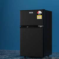 80L Bar Fridge Mini Freezer Refrigerator Black