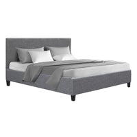 Bed Frame Double Size Grey NEO