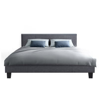 Bed Frame Double Size Grey NEO