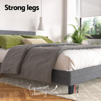 Bed Frame Double Size Grey NEO