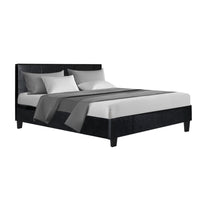 Bed Frame Double Size Black NEO