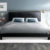 Bed Frame Double Size Black NEO