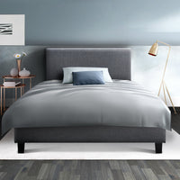 Bed Frame King Single Size Grey NEO