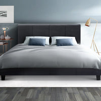 Bed Frame Queen Size Charcoal NEO