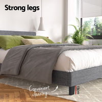 Artiss Bed Frame Queen Size Grey NEO