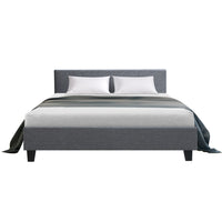 Bed Frame Queen Size Grey NEO