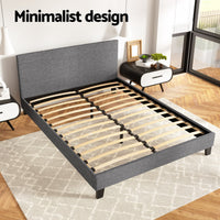 Bed Frame Queen Size Grey NEO