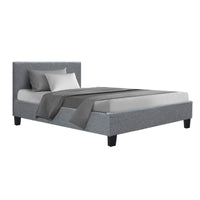 Bed Frame Single Size Grey NEO