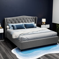 Bed Frame King Size Grey PIER