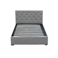 Bed Frame King Single Size Gas Lift Grey VILA