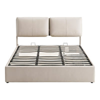 Artiss Queen Bed Frame Gas Lift Storage 3 Drawers Adjustable Headboard Platform Base