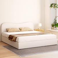 Bed Frame King Size Boucle DARA