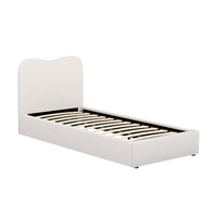 Bed Frame Single Size Boucle DARA