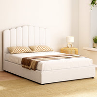 Bed Frame Double Size Boucle FION