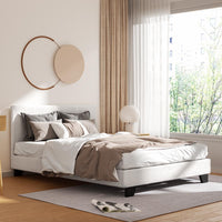Bed Frame Double Size Boucle NEO