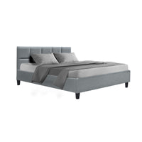 Bed Frame Queen Size Grey TINO