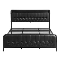 Artiss King Bed Frame with Storage Headboard SAA Certified Charging Station