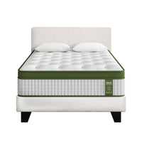 Artiss BedStory Single Bed Frame Mattress Bundle Platform Headboard Medium Firm Hybrid White