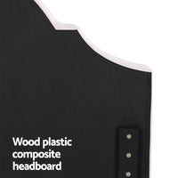 Artiss Queen Bed Frame with Storage Scalloped Velvet Headboard Wooden Platform Base