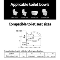 Cefito Non Electric Bidet Toilet Seat Cover Bathroom Spray Water Wash O Shape