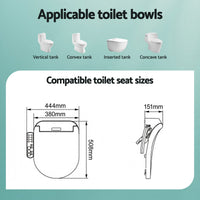 Cefito Smart Electric Bidet Toilet Seat Cover D-Shape SIAA Material Certified