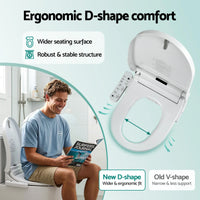 Cefito Smart Electric Bidet Toilet Seat Cover D-Shape SIAA Material Certified